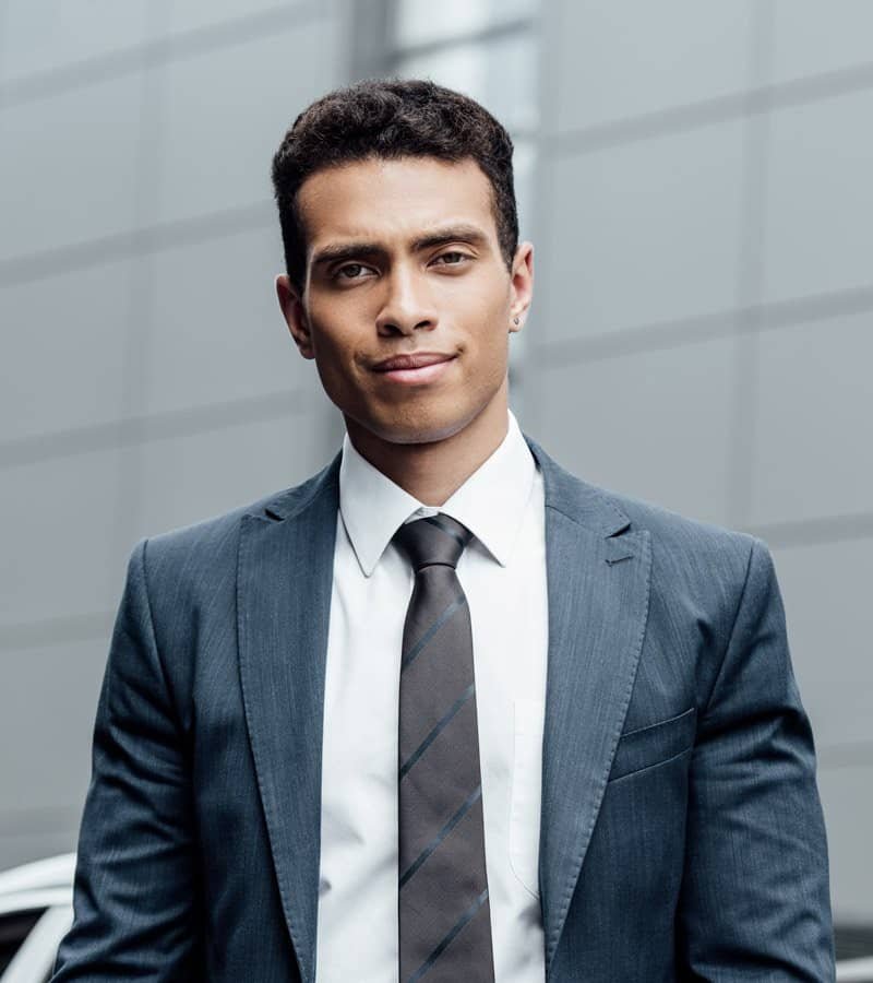 About Handsome African American Businessman